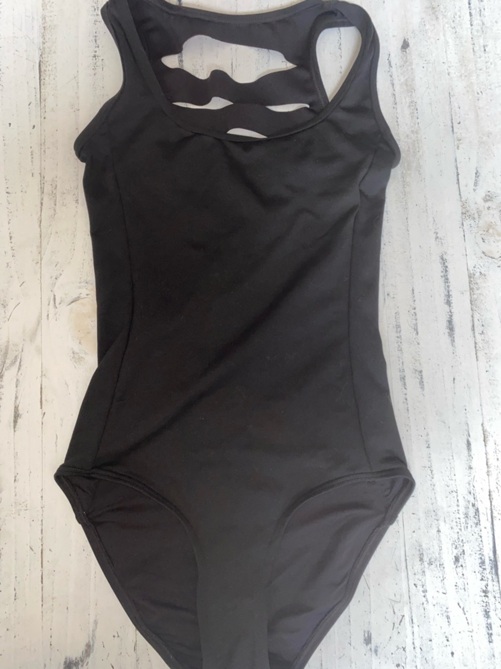 Jo+Jax Black Cutout Back One-Piece Combo leotard - Picture 2 of 4